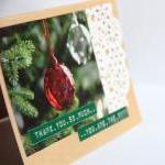 Eco Friendly Thank You Cards - Upcycled Christmas..